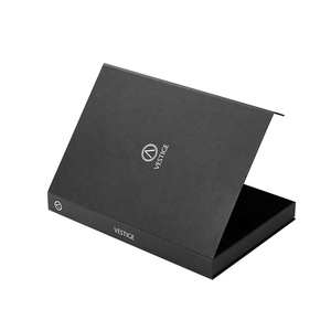 Caja de cartón negro biodegradable de lujo certificada FSC/ISO/BSCI con cierre magnético e inserto de espuma EVA con diseño de logotipo. - Product Image 6