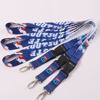Cordón de Poliéster Azul Económico de Cualquier Tamaño, Llavero, Herramienta para el Cuello, Muestra Gratuita, Impresión por Sublimación, Gancho de Seguridad Personalizado, Ecológico