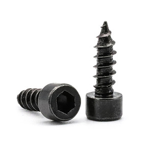 Tornillos Autorroscantes de Acero Inoxidable con Recubrimiento de Zinc Negro, Cabeza Allen, Sistema Métrico, Color Negro, M2.6, M3, M3.5, M4, M5, M6 - Product Image 5