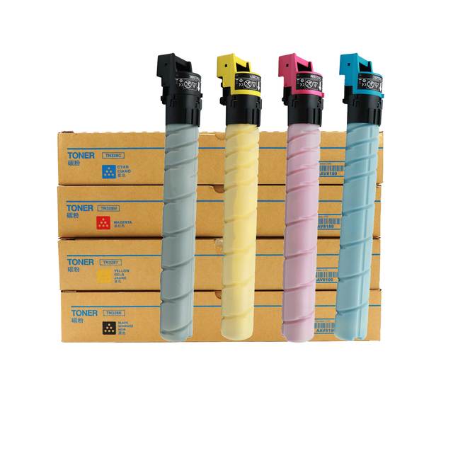 Good Quality Powder Bright Colors TN328 Compatible Toner Cartridges for Original Konica minolta Toner Kit Stable Performance.