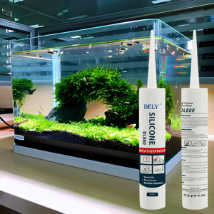 Scellant structurel pour aquarium en polymère de silicone 100% de qualité supérieure, adhésif transparent pour aquarium - Product Image 1
