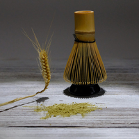 Support de fouet à thé Matcha en bambou vert clair japonais Matcha support de fouet en céramique Chasen service à thé accessoires