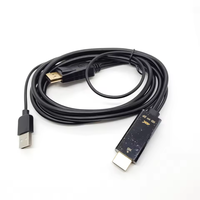 Kabel HDTV ke DisplayPort 4K 60Hz HDTV Male ke DP Male Converter Cord untuk Laptop PC Monitor Proyektor Transmisi Video