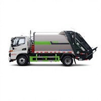 Camion à ordures compacteur diesel JAC Junling V5 7 m³ avec rampe de compression, transmission manuelle 4x2