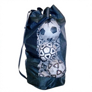 Prime Bags Large Capacity Mesh Sports <b>Ball</b> Bag Drawstring Black Red Travel Backpack Basketball Football Volleyball Soccer - Product Image 1