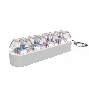 Syh484 người lớn lo lắng giải nén Clicker đồ chơi cảm giác vui vẻ Bàn phím <span class=keywords><strong>Fidget</strong></span> Keychain làm bằng nhựa bền - Product Image 3