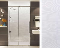 Panneau de douche en marbre culturel 6mm 8mm 10mm, mur de douche en surface solide