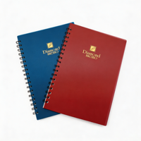 Carnet à spirale transparent B5 simple, carnet à spirale à couverture rigide, carnet à spirale ligné personnalisé en gros pour l'étude quotidienne des étudiants