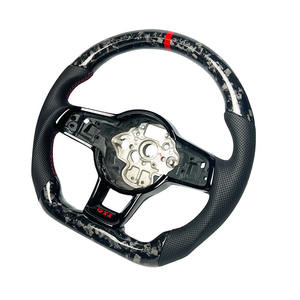 <span class=keywords><strong>Volante</strong></span> de fibra de carbono con patrón de forja de elementos rojos para Volkswagen VW GOLF Golf <span class=keywords><strong>GTI</strong></span> / R MK7 Golf <span class=keywords><strong>6</strong></span> <span class=keywords><strong>volante</strong></span> - Product Image 2