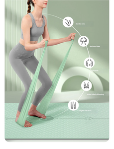 Bande de Résistance Extensible en Latex Naturel pour Yoga, Étirements d'Épaules, Renforcement du Dos, Entraînement à Domicile - Product Image 3