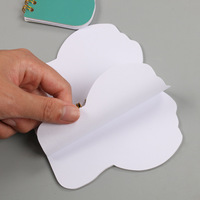 Mini carnet de voyage créatif portable à spirale, forme irrégulière, design minimaliste, personnalisable, pages vierges