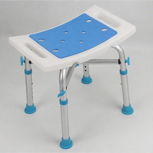 Chaise de douche en alliage d'aluminium avec siège antidérapant pour personnes âgées et handicapées, équipement de sécurité pour salle de bain à hauteur réglable - Product Image 2