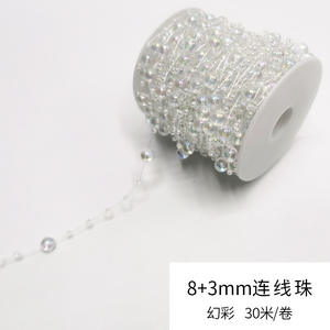 ZSY acrylique cristal frange perles chaîne pour décor de fête de mariage guirlande perles perles chaînes pour collier Bracelet bijoux vêtement - Product Image 6