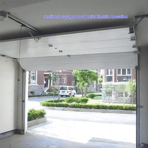 Couleurs et matériaux personnalisés ; Portes de garage sectionnelles verticales résidentielles et portes de sécurité contrôlées par application - Product Image 3