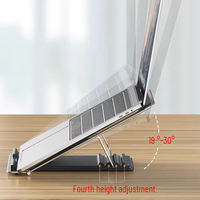 Soporte para Portátil, Precio de Fábrica, Soporte Ergonómico Ajustable y Plegable de Metal para Portátil