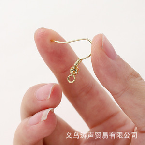 Crochets d'oreille en cuivre plaqué or pour la fabrication de boucles d'oreilles, apprêts de bijoux en forme de goutte GA0028 - Product Image 4