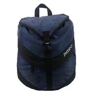 Sac à dos unisexe décontracté et durable pour ordinateur portable, perforé au laser, bleu marine, avec fermeture à cordon, style urbain et sportif