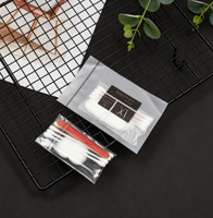 Kit de toilette minimaliste Black Label emballé séparément pour l'hôtellerie, avec poignée en paille de blé écologique, pour chambre d'hôtes et salle de bain