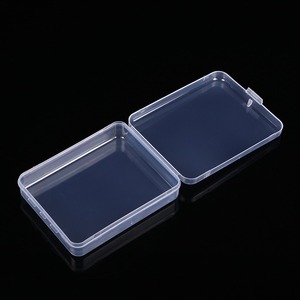 Transparent Plastic Storage Box Rectangle Covered For Facial Puff Packaging 5415 - Product Image 3