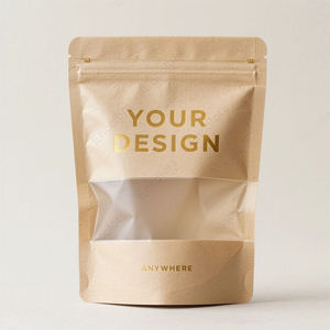 Bolsas de plástico con cierre hermético personalizadas, impresas con logotipo, de calidad alimentaria, brillantes, para envasar granos de café, con cierre zip, personalizadas con logotipo OEM. - Product Image 1