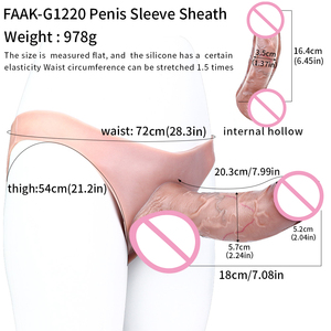 Pantalones con Pene Realista de Silicona Líquida para Adultos, Simulación Natural, Dildo con Correa para <span class=keywords><strong>Juegos</strong></span> de Mujeres - Product Image 6