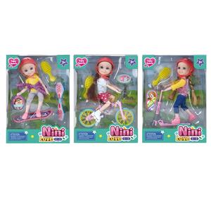 <span class=keywords><strong>Muñeca</strong></span> de juguete para niñas, juguete de 6 pulgadas con temática de skateboard - Product Image 1