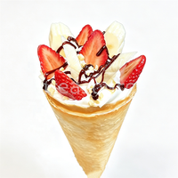 Modèle de crêpe artificielle réaliste pour vitrine de café, décoration de vitrine, accessoire de présentation alimentaire