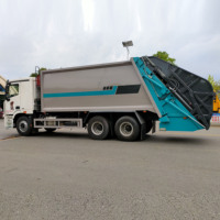 Compacteur à double essieu arrière Foton Auman 23m³, direct usine, Euro 6, camion d'assainissement
