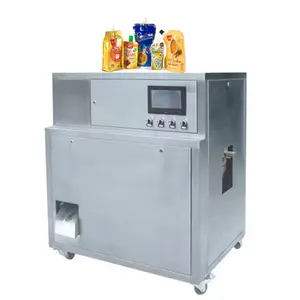 Automatic Single Nozzle 1000bags/h Soy Sauce Tomato Jam Honey Paste Liquid Spout Pouch Filling Capping Packing Machine