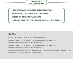 Grand Arbre Artificiel Monstera <span class=keywords><strong>Albo</strong></span> Vert en Plastique Durable pour Décoration d'Intérieur - Product Image 6