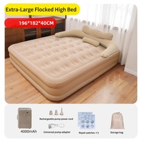 Matelas Gonflable Très Grand avec Oreiller Intégré – Lit de Sol Multifonctionnel pour Maison et Camping en Extérieur