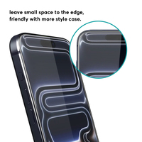 Lot de 3 Protections d'Écran Intégrales en Verre Trempé 2.5D Full HD pour iPhone 15 16 17 Pro Max