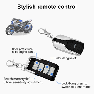 Dispositivo Antifurto para Motocicleta, Sistema de Alarme Especial com Controle Remoto Duplo e Fio Anticorte - Product Image 3