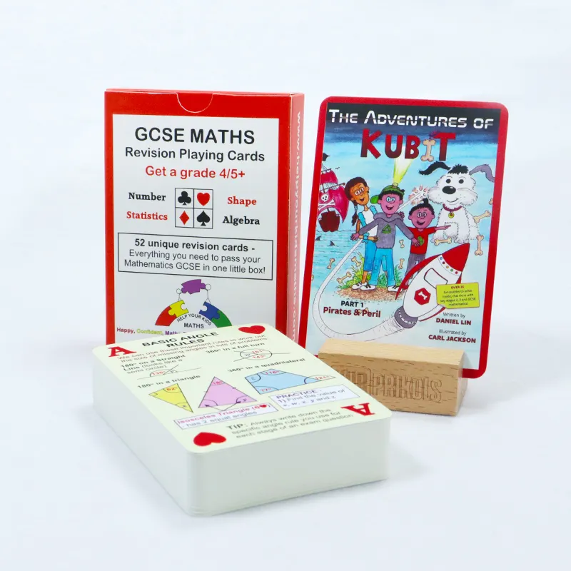 Produttore di carte di conoscenza matematica con stampa personalizzata di carte da gioco lampeggianti stampa di giochi che serve scheda di revisione matematica