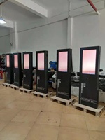 55 дюймов наружная цифровая вывеска высокой яркости IP65 емкостный экран рекламный аппарат LCD сенсорный экран киоск SDK PVD CN;GUA