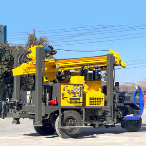 핫 세일 200m 디젤 엔진 세발 자전거 장착 모바일 물 우물 드릴 장비 광산 용 펌프 220V 중국산 - Product Image 4