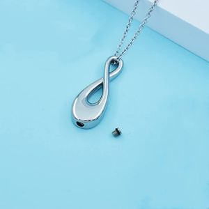 Collier pendentif urne funéraire orthodoxe pour enfants en acier inoxydable, modèle Infinity Always, etc. - Product Image 5