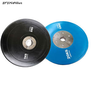 Pesa libre para gimnasio, 20kg y 25kg, mancuerna de goma pura recubierta de hierro fundido, placa de peso - Product Image 6