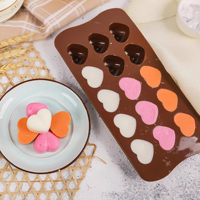 Molde de Silicona Antiadherente de Liberación Rápida para Dulces, Molde Personalizado para Bolas de Chocolate en Forma de Corazón