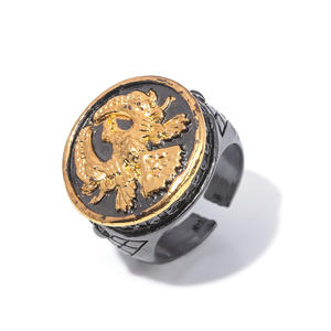 Wowei Film Dune House Atreides Seal Ring Eagle Meilleure vente Vintage Gold Eagle Ring - Product Image 6