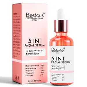 Wholesale hydrating skin care vitamin c H.A acid dark spot correcting glow niacinamide facial serum