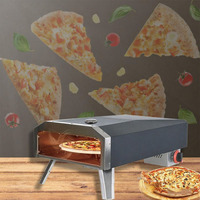 Prix de gros Four à gaz Grille-pain en acier inoxydable à un étage Fours à pizza pour restaurants