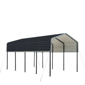 Premium Outdoor Carport Shelter Nieuw Ontwerp Eenvoudige Stijl Metalen Dak Draagbare Garage Voor Parkeerplaatsen Premium Staal Materiaal