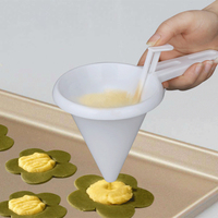 Distributeur de Cupcakes en plastique à main Entonnoir à main Moule à bonbons chocolat caramel Crème pâtissière biscuits cupcake crêpes