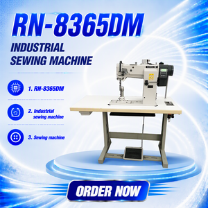OREN RN-8365DM Nouvelle machine à coudre industrielle informatisée programmable à alimentation par moteur, en acier inoxydable, avec lubrification automatique - Product Image 1