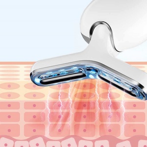 Appareil de massage beauté pour le raffermissement et le rajeunissement de la peau, appareil facial à microcourant pour le raffermissement de la peau, blanc - Product Image 4