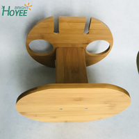 Support à vin portable et porte-verres, séchoir à vin, montage facile, support à vin en bambou, rangement pour vin