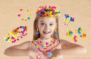 ITTL giocattoli con perline per bambini braccialetto fatto a mano con perline fai da te belle cose per ragazza giocattolo fatto <span class=keywords><strong>in</strong></span> <span class=keywords><strong>casa</strong></span> regalo di compleanno per bambini - Product Image 2
