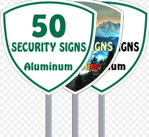 Letrero de Seguridad para Jardín Personalizado con Logotipo y Diseño, Impresión a Todo Color, Resistente al Agua, con Escudo Reflectante Blanco para Jardines y Céspedes - Product Image 3