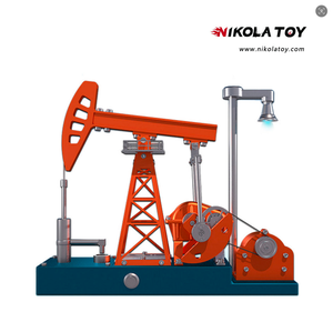 Saturn <span class=keywords><strong>Culture</strong></span> Modèle de jouet tout métal de machine de pompage d'huile électrique assemblée pour champ pétrolier, type machine à secousses, pour la production de pétrole - Product Image 1